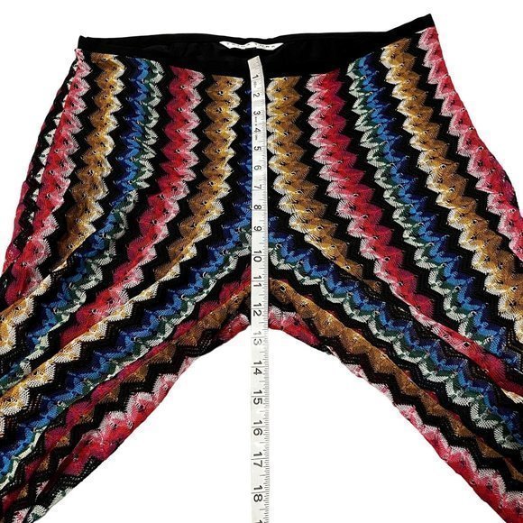 Trina Turk Penelope Wide Leg Pants Boho Beach Summer Vacation Multicolor Crochet - Picture 13 of 14